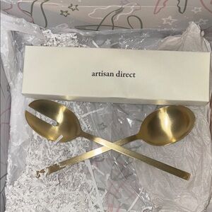 Gold Salad Servers